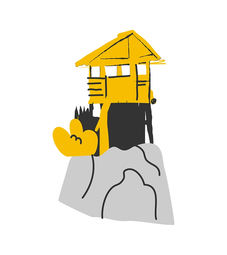 Point of interest illustration for the map illustration for IDSBK