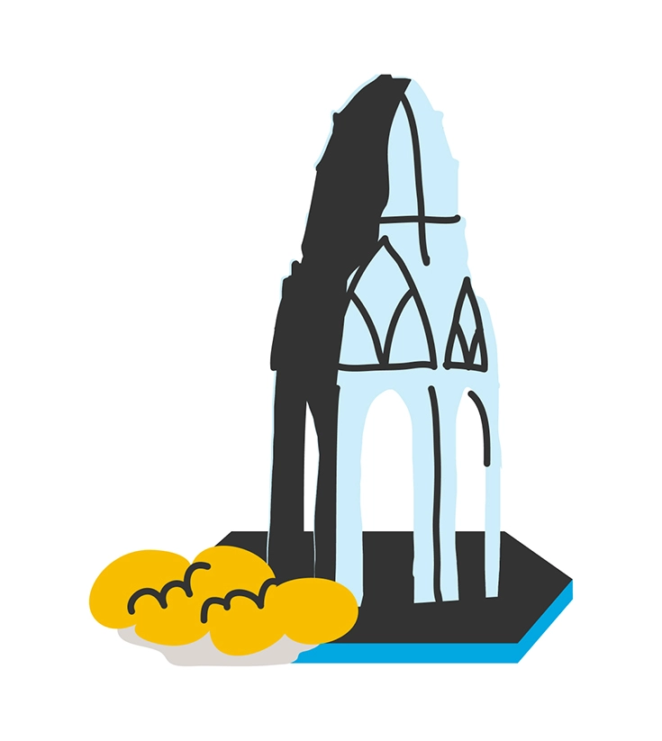 Point of interest illustration for the map illustration for IDSBK